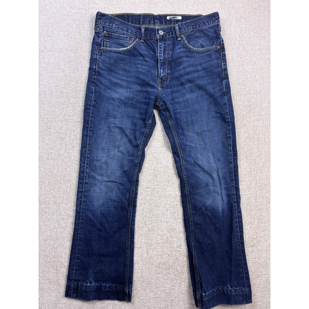 Levis 527 Slim Bootcut Jeans Mens 34x30 Blue Denim Medium Wash 05527-0489